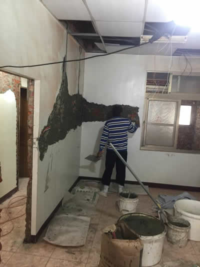 住宅壁癌漏水處理-防水處理-屏東老家翻修