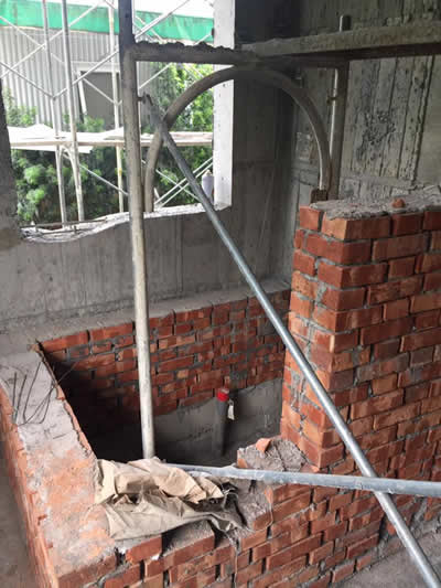 屏東農舍豪宅-屏東自地自建-吊線及打地基-泥作工程 屏東農舍豪宅-屏東自地自建-吊線及打地基-泥作工程